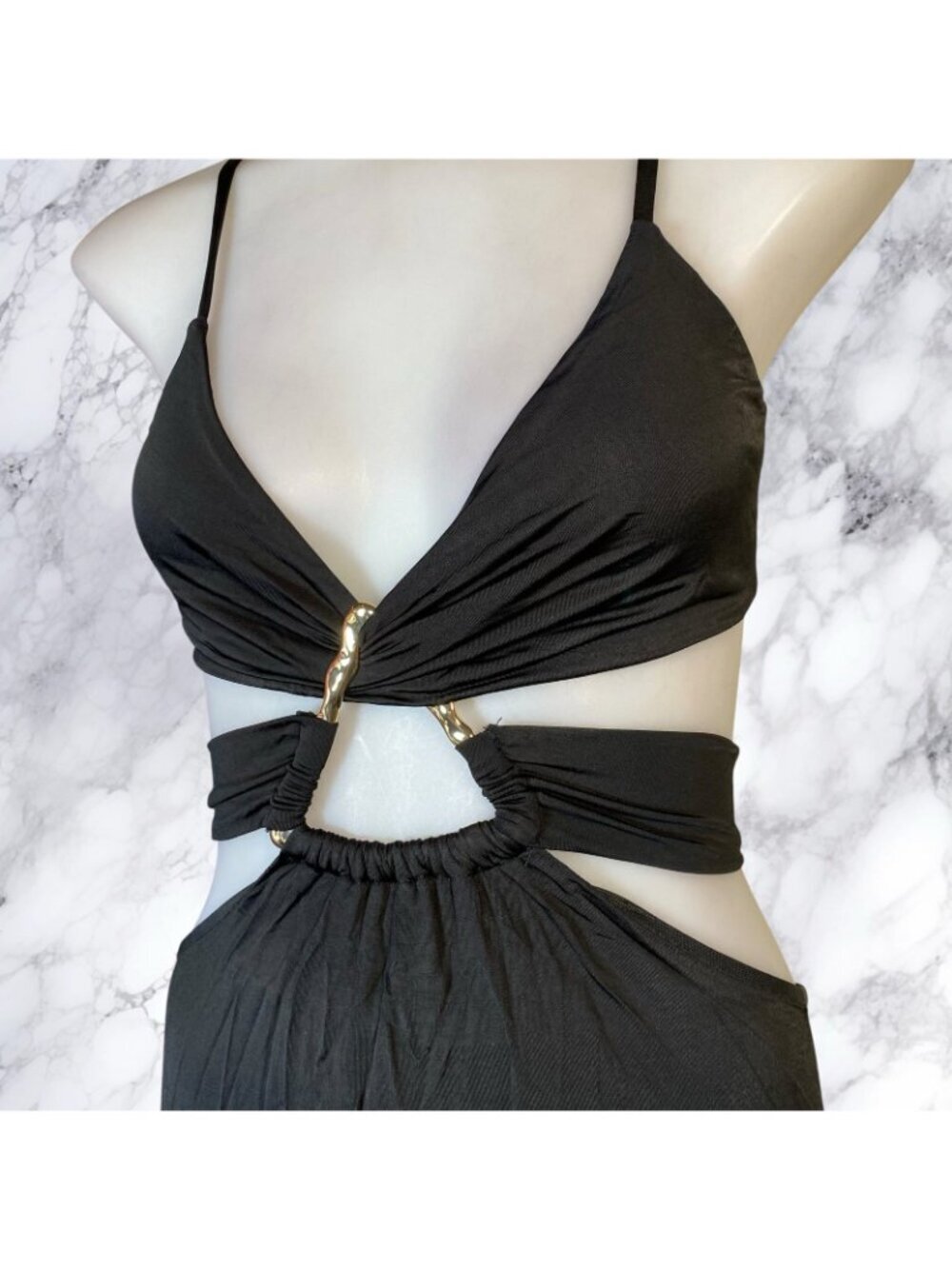 Michael Costello x REVOLVE Milan Gown in Black - Picture 7 of 10